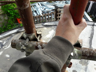 Lavori in corso nel Cantiere edile