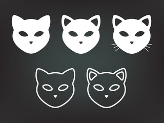 Fototapeta premium set of cat icons