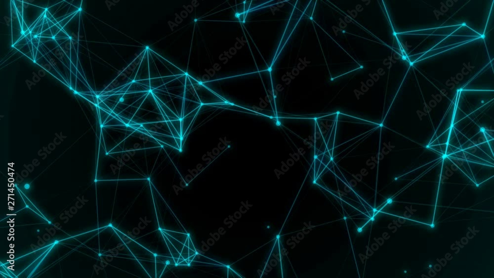 Sticker blue connection future network lines background