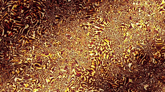 Moving irregular psychedelic waves. Seamless loop abstract motion background. Abstract footage.