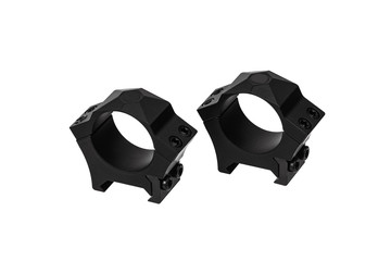 Obraz premium Quick disconnect mount made for holding a scope on a rifle isolated on white back. Quick Release Sniper Cantilever Scope Mount.