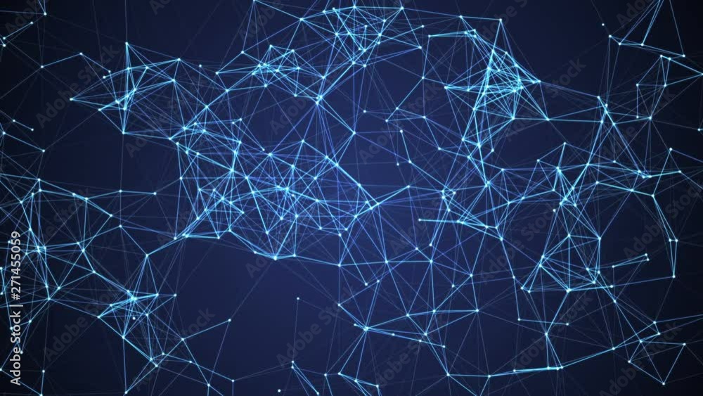 Wall mural cyberspace data network