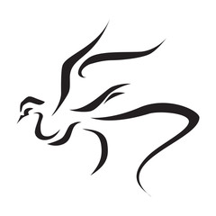 Simple and Elegant Abstract Bird