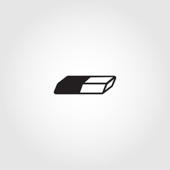 Eraser icon, Eraser icon vector, in trendy flat style isolated on white background. Eraser icon image, Eraser icon illustration