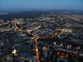 Fototapeta premium aerial view of paris from eiffel tower