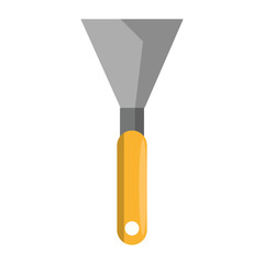 metal trowel tool icon cartoon