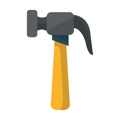 hammer tool icon cartoon isolated