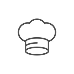 Cook cap line outline icon