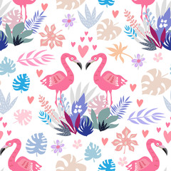 Fototapeta na wymiar Flamingo pattern3