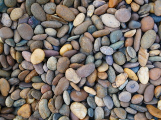 brown pebble stone nature background