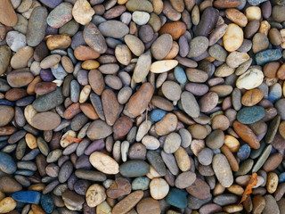 brown pebble stone nature background