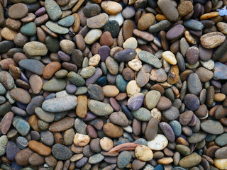 brown pebble stone nature background