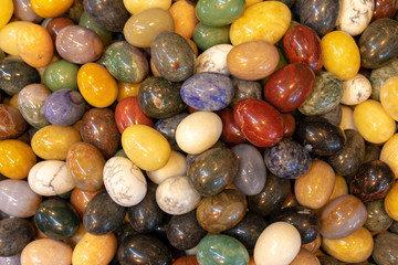 Colored stones, glass, jewelry, beads, for handmade