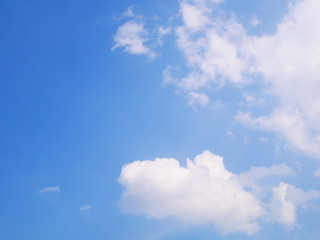 blue sky with white clouds background