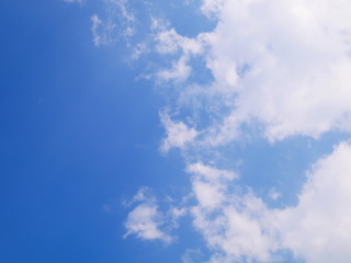 blue sky with white clouds background