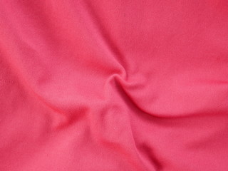 Fototapeta na wymiar red silk cotton background, pink luxury fabric cloth