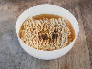 bowl of instant noodles,Japanese ramen soup