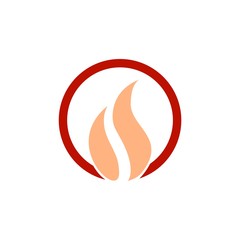 Simple Fire, Flame Illustration, Gas flame logo