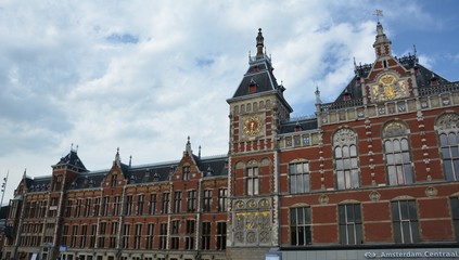 Fototapeta na wymiar Amsterdam Centraal Station of May 8, 2015, Netherlands