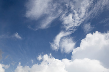 Obraz premium Wonderful blue sky with cloud .