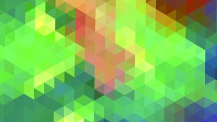 Geometric design. Colorful gradient mosaic background. Geometric triangle, mosaic, abstract background. Mosaic, color background. Mosaic texture. The effect of stained glass. EPS 10 Vector