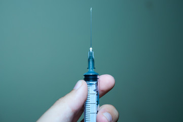 jeringa para inyecciones y medicina