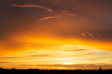 Fototapeta premium Wonderful Sunset or Sunrise Background.