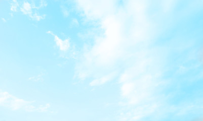 Naklejka na ściany i meble Blue sky sunny abstract background