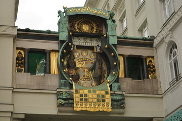 L'orologio nel centro di Vienna