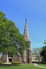 View of the Episcopal Divinity School in Cambridge, Massachusetts