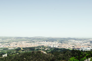 Fototapeta na wymiar MAY 3 2016, SINTRA, PORTUGAL: beautiful view to sintra city Portugal