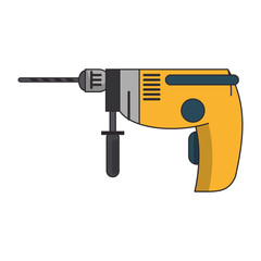 boring drill tool icon cartoon