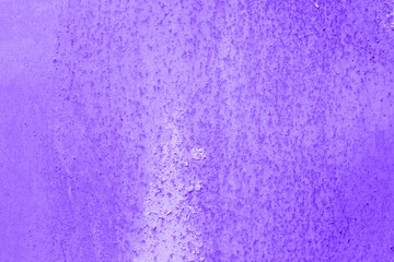 Rusty old violet neon color painted metal background.