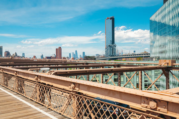 Lower Manhattan View from Brooklyn Bridge, New York City