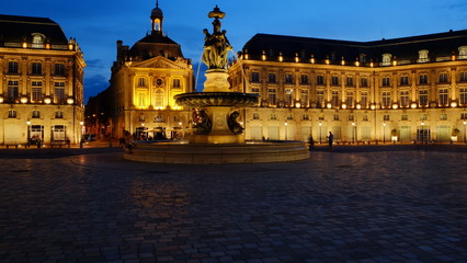 Obraz premium Place de la bourse à Bordeaux centre