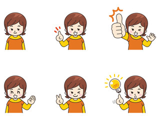 若い女性セット01