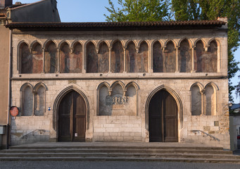 Fototapeta na wymiar St Emmeram Abbey Basilica facade Regensburg Bavaria Germany