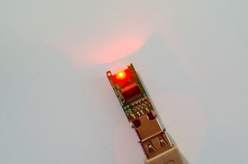 connected flash card with red light without case - 271476832