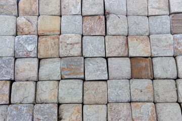 Travertine tile ceramic, mosaic square design seamless texture