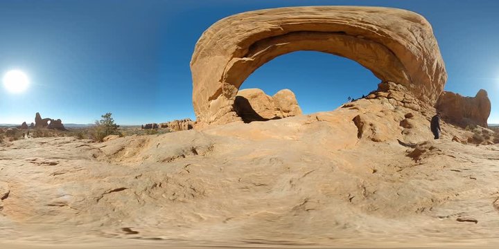 Arches National Park VR 360 South Window Arch Utah USA 01