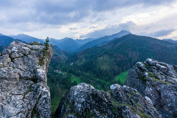 Mountain landscape from the Nosal. Tatry. Poland.