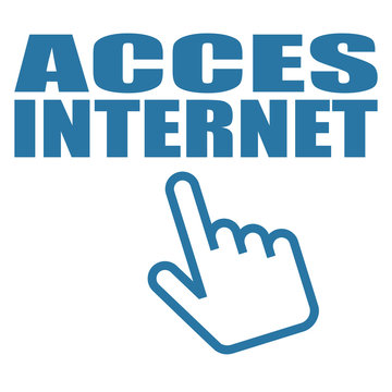 Logo accès internet.