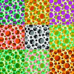 Fototapeta premium transparent overlapping circles vector patterns