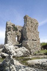 The medieval Tower of Fonias river at Samothrace island in Greece