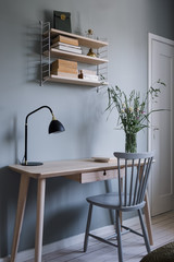Clean desk in modern interior