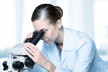Fototapeta premium Analysis analyzing assistant bio biology biotechnology chemical