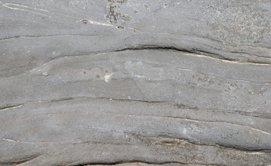 Large sea stone with cracks