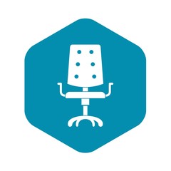 Office chair icon. Simple illustration of office chair vector icon for web