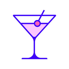 Martini cocktail vector symbol icon