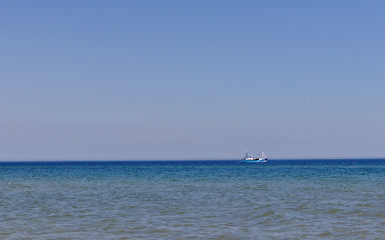 Obraz premium Fishing boat on the Baltic Sea.